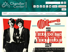 Tablet Screenshot of chandlercenter.org